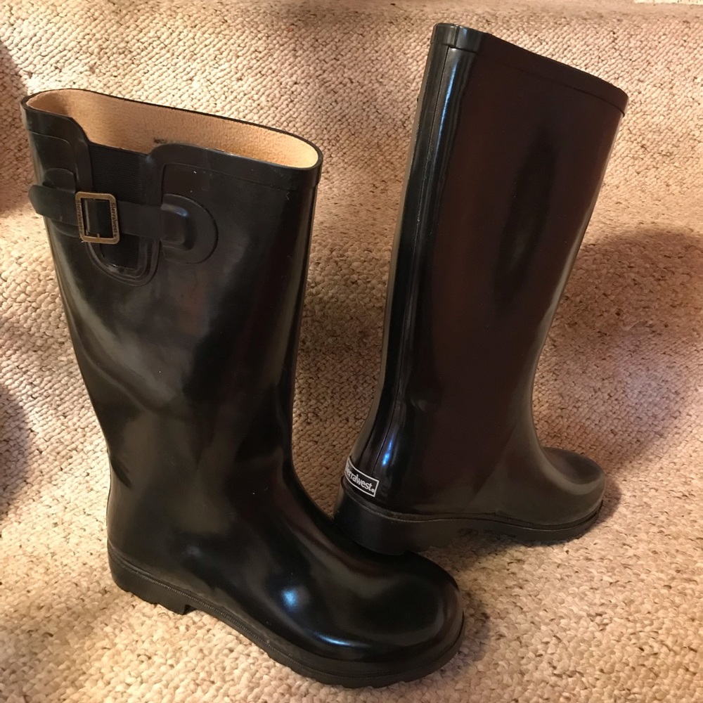 Sierra West Black Rain Boots